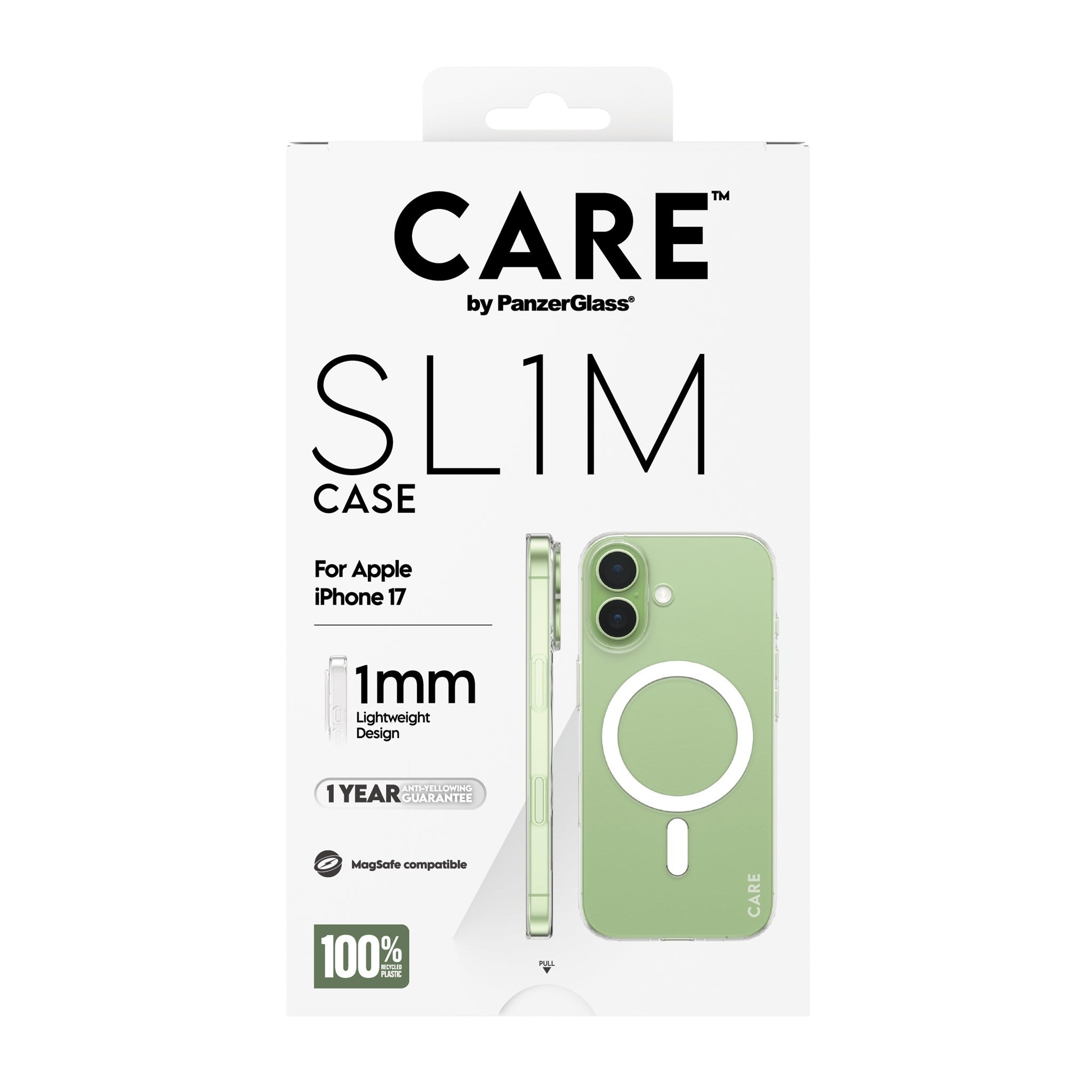 CARE™ by PanzerGlass® SL1M Case Transparent w. MagSafe iPhone 17